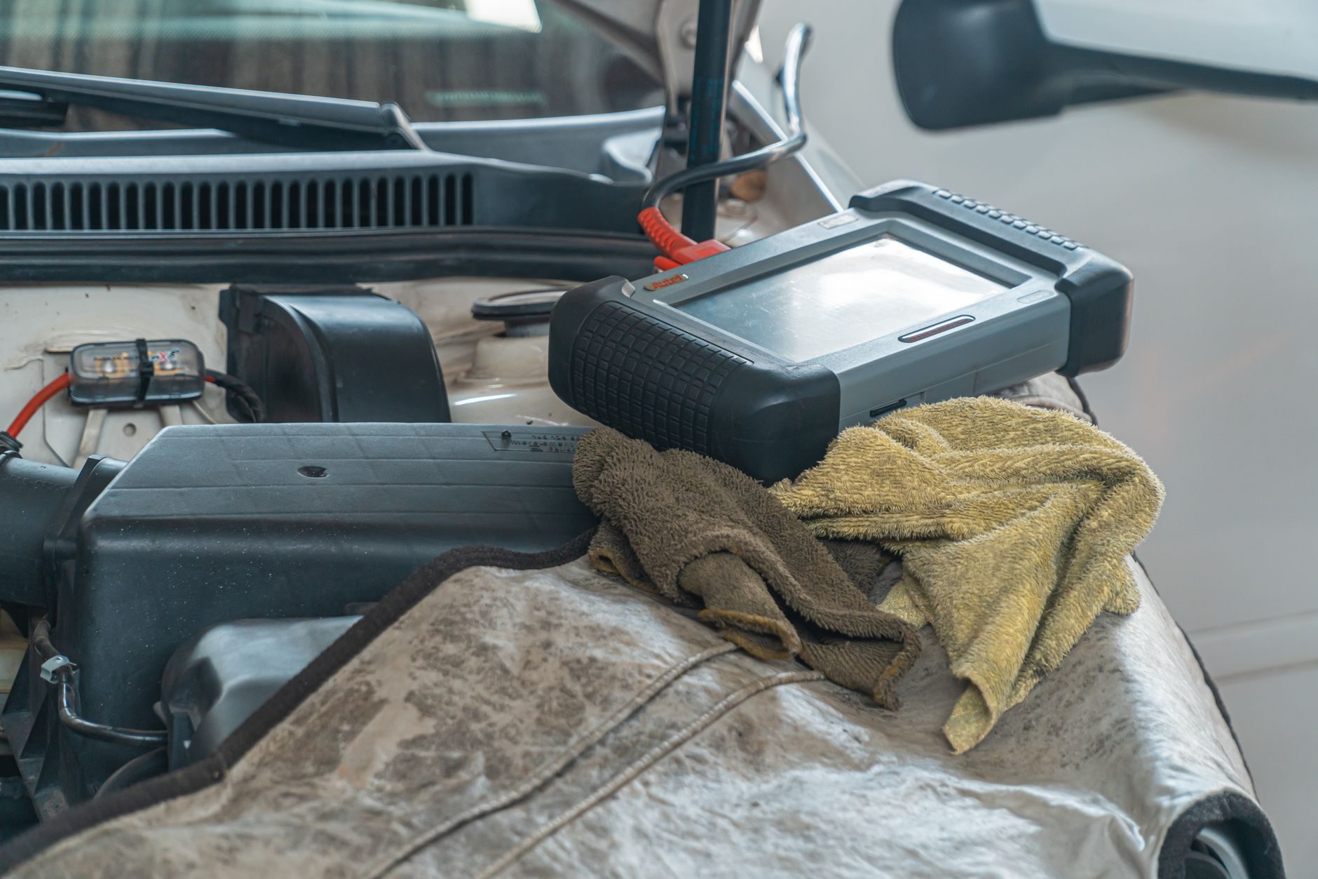 Klimaservice und Diagnose am Motor